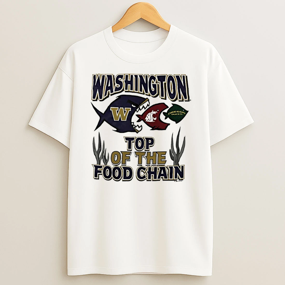Classic Washington Top Of The Food Chain T Shirts