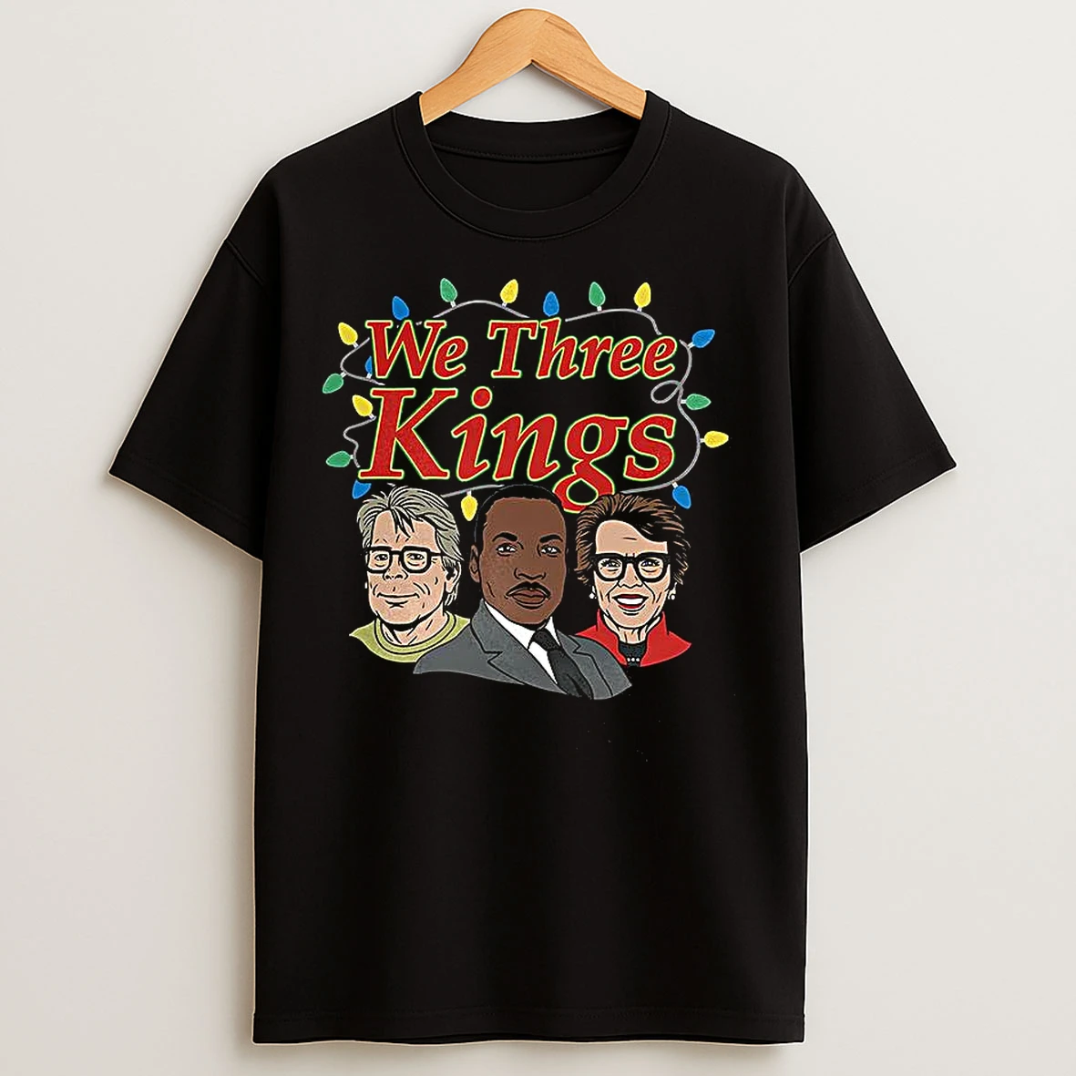 Classic We Three Kings String Of Christmas Lights Cartoon T Shirts