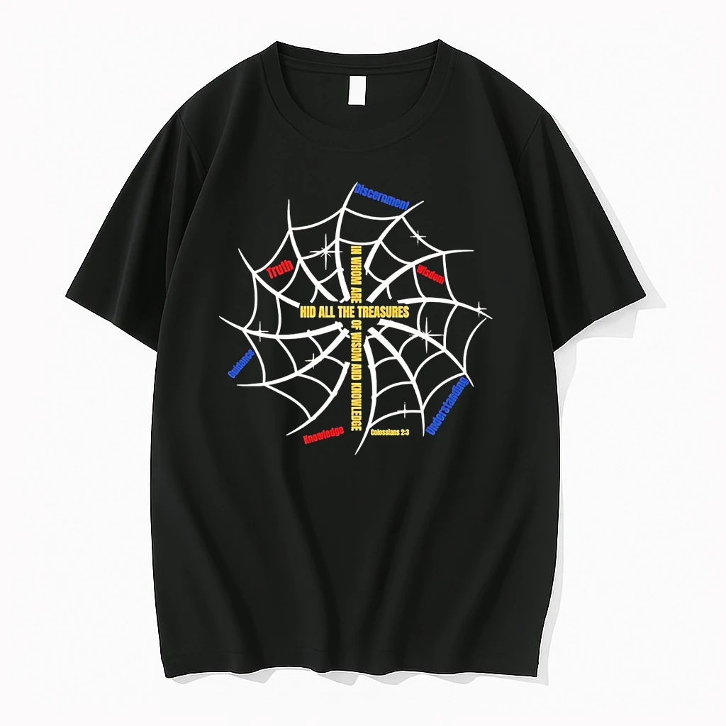 Classic Web Of Wisdom In Whom Are Hidden All The Treasures Of Wisdom Knowledge T Shirts