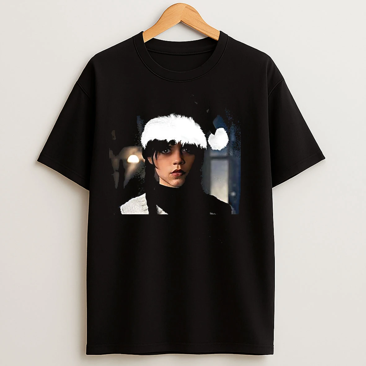 Classic Wednesday Was Wearing A Santa Hat Christmas T Shirts