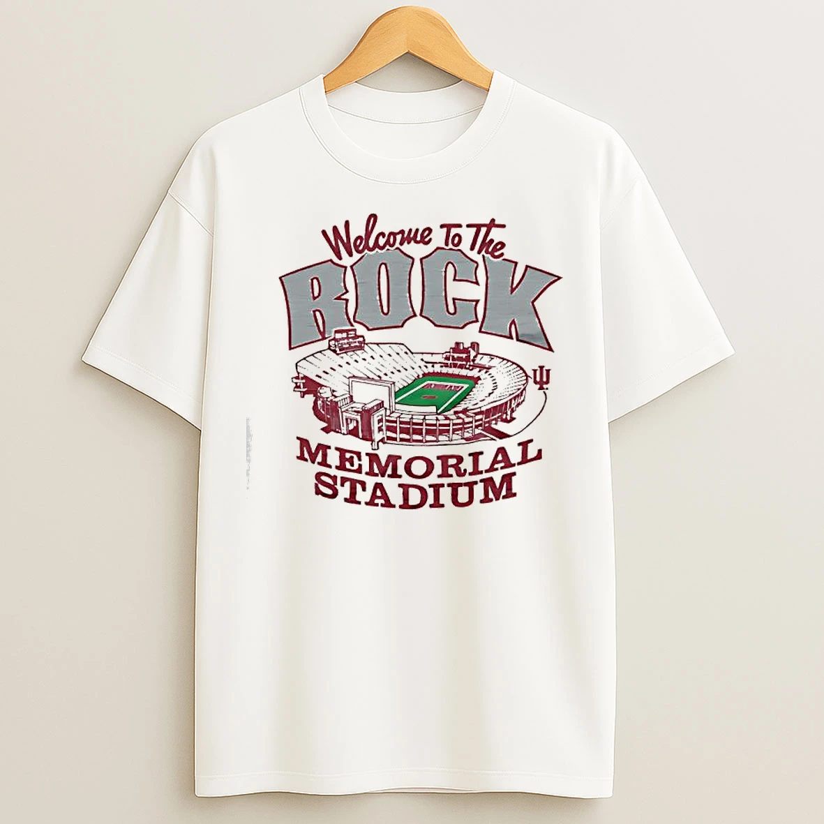 Classic Welcome To The Rock Memorial Stadium Indiana University T Shirts