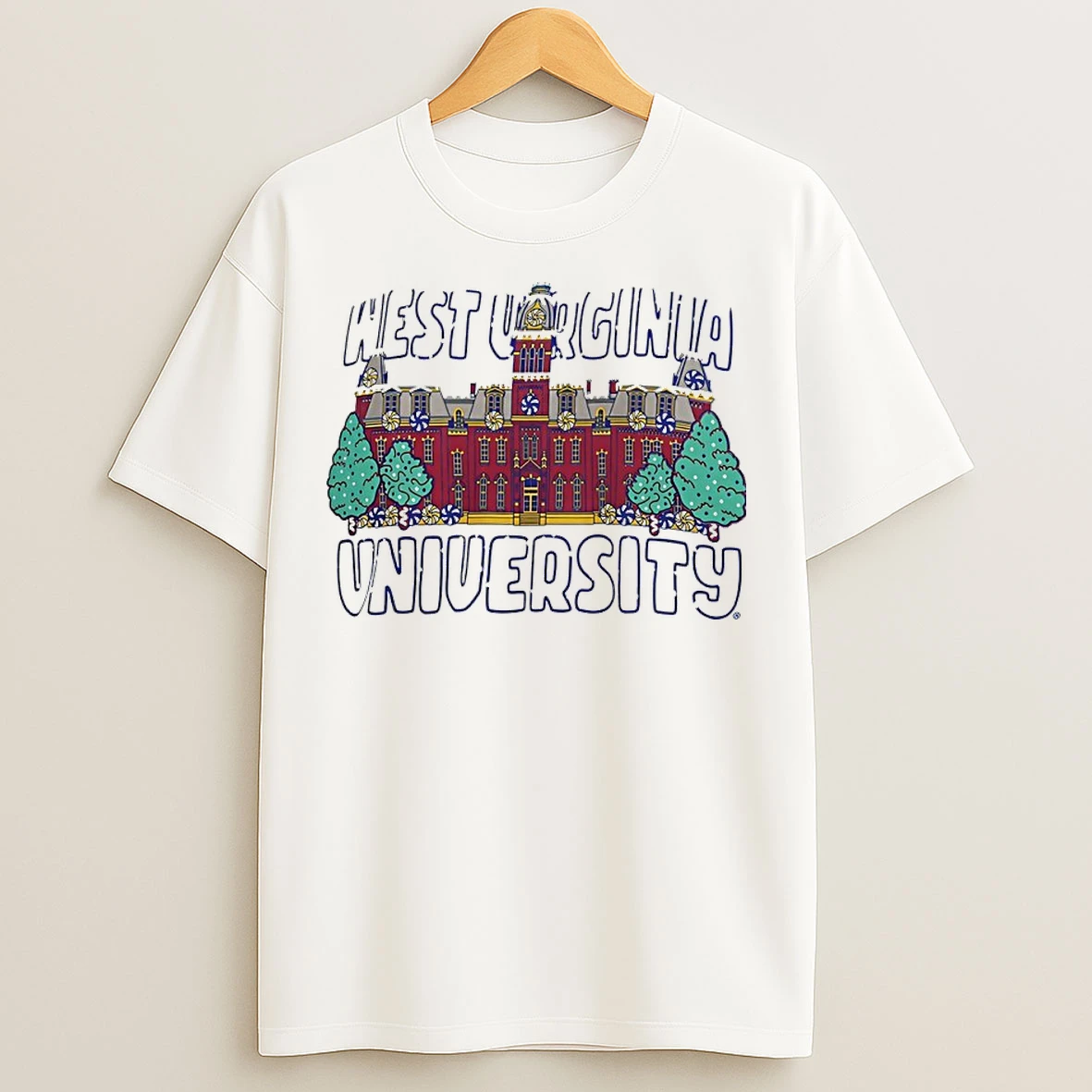 Classic West Virginia University Mountaineers Christmas 2025 T Shirts