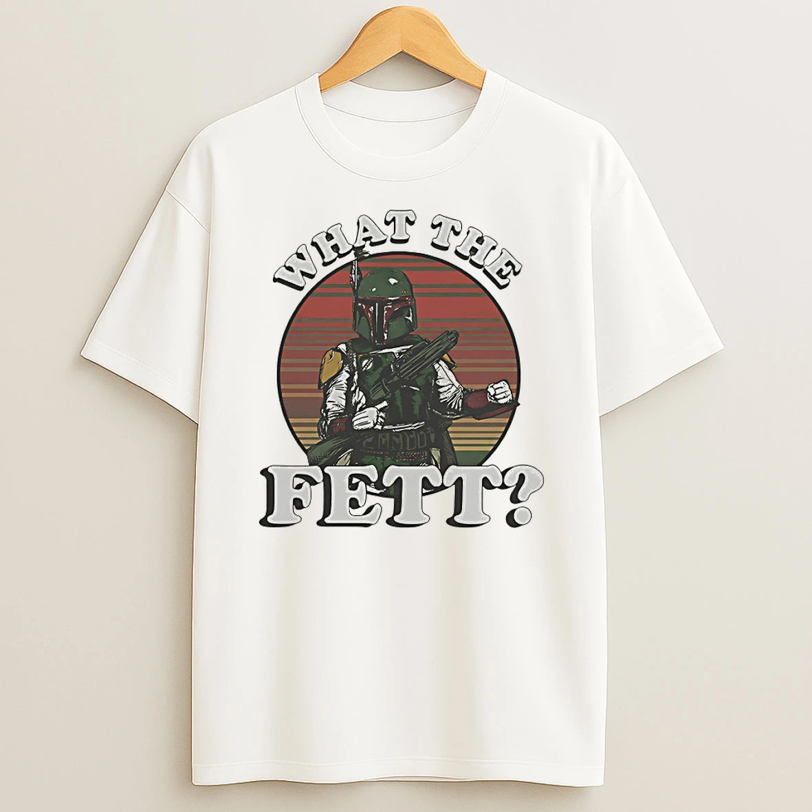Classic What The Fett Vintage T Shirts