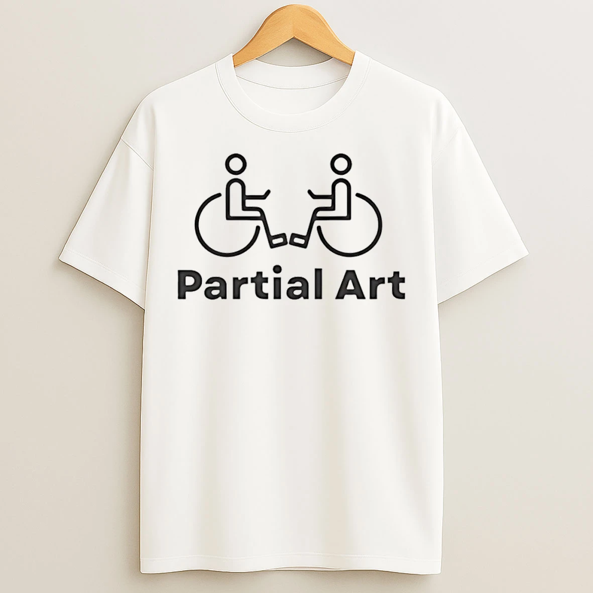 Classic Wheelchair Partial Art T Shirts