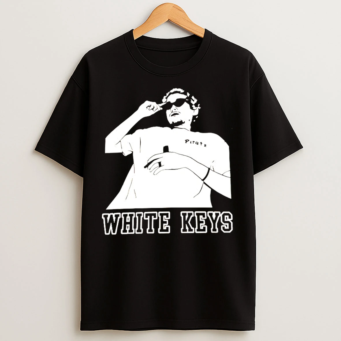 Classic White Keys T Shirts