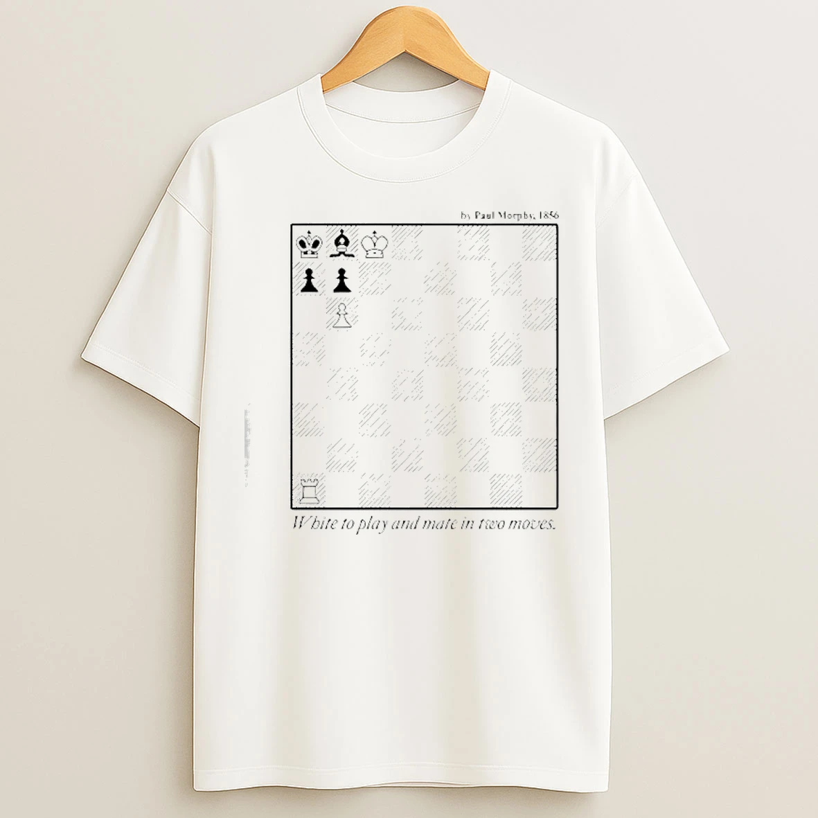Classic White To Play And Mate In Two Moves T Shirts
