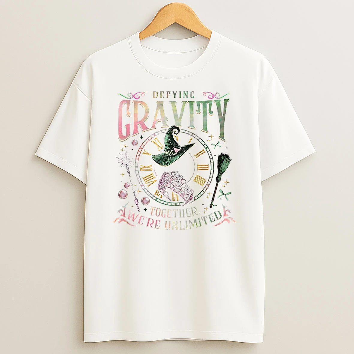 Classic Wicked Defying Gravity Together Were Unlimited Halloween T Shirts