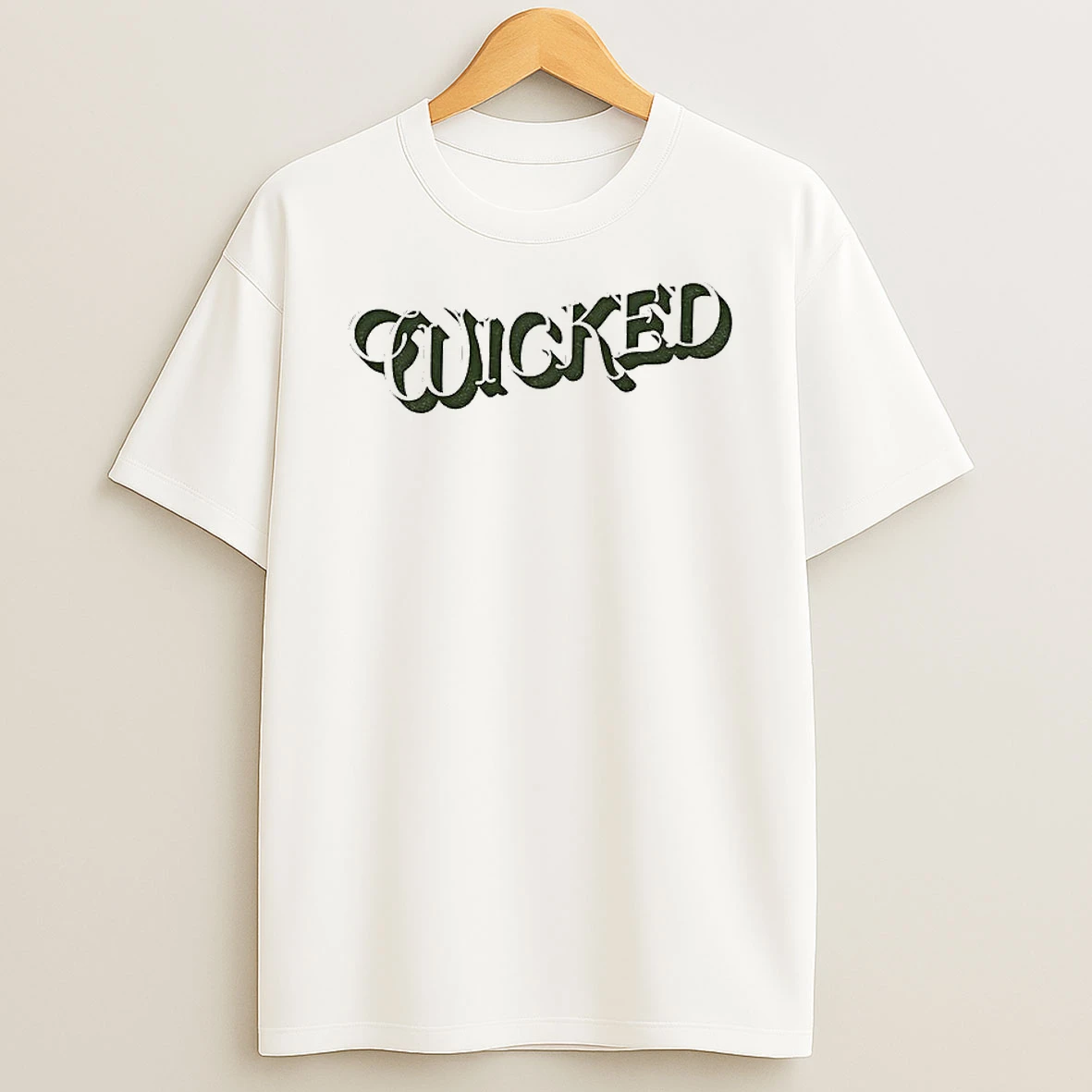 Classic Wicked Movie Text T Shirts