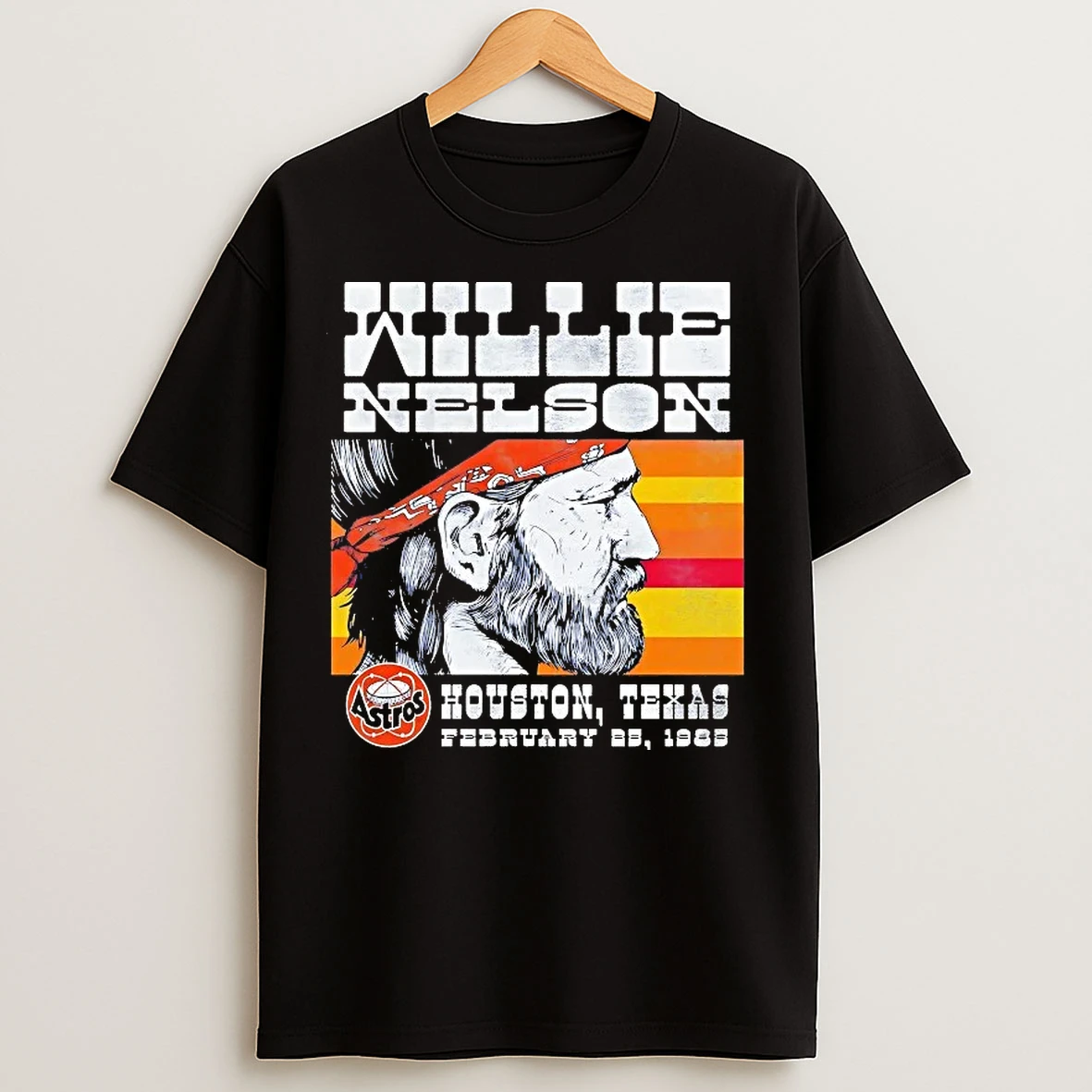 Classic Willie Nelson February 25 1985 Houston Astros T Shirts