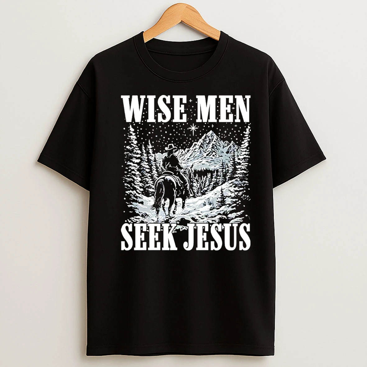Classic Wise Men Seek Jesus Snow Christmas Christmas T Shirts