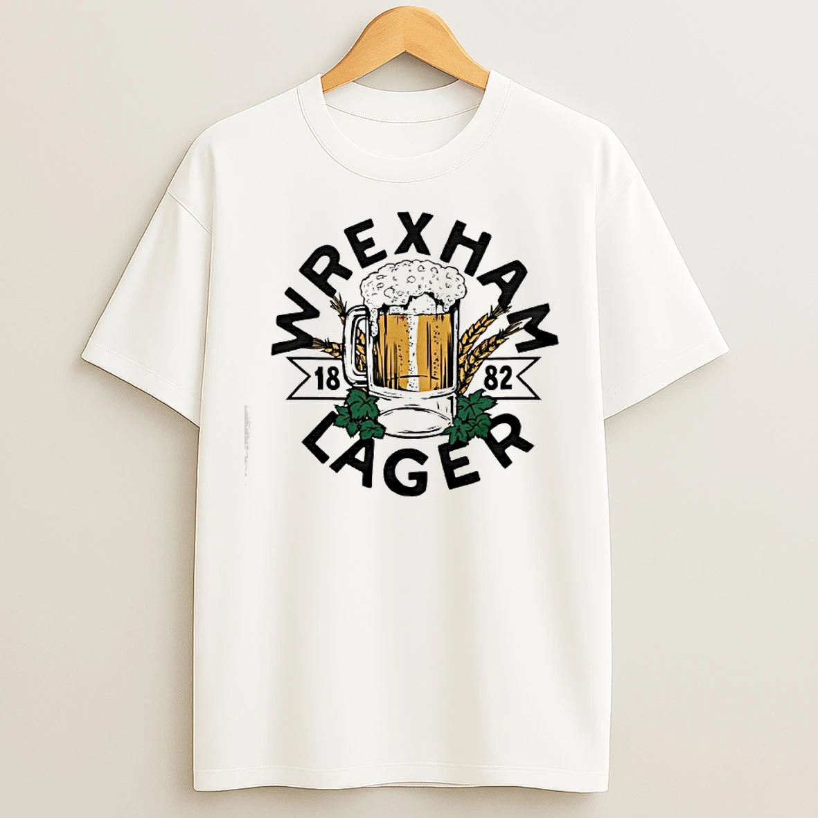 Classic Wrexham Lager 1882 Beer T Shirts
