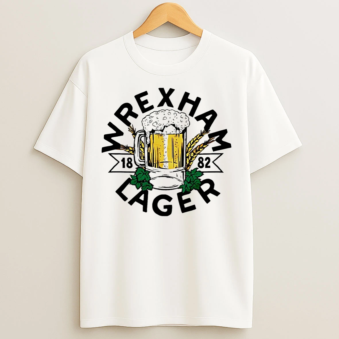 Classic Wrexham Lager 1882 Vintage T Shirts