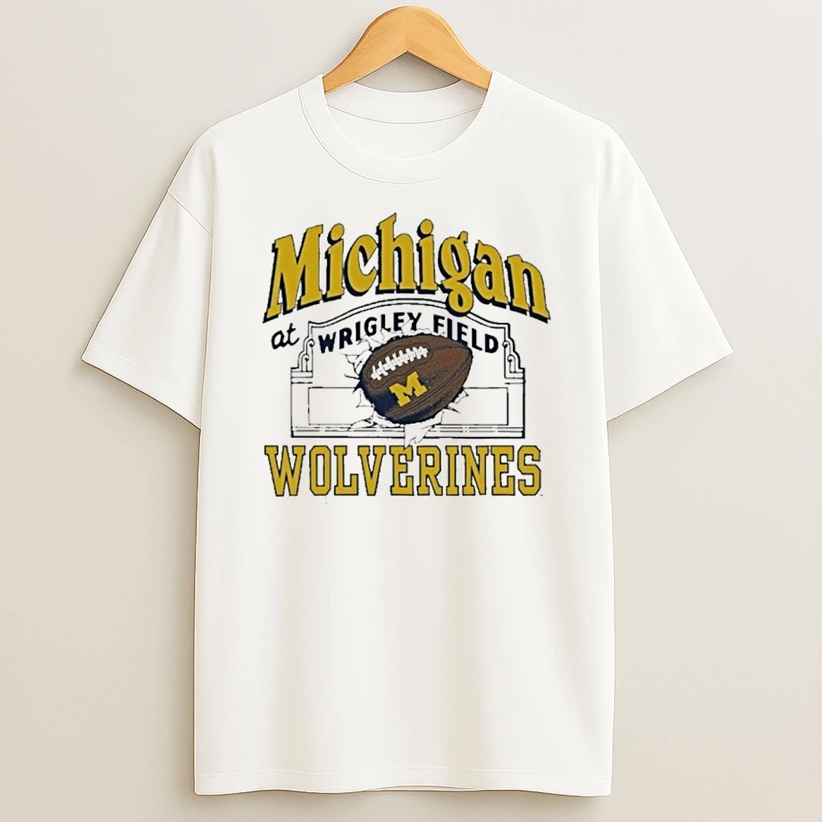 Classic Wrigley Field Michigan Wolverines Vs Northwestern Football T Shirts
