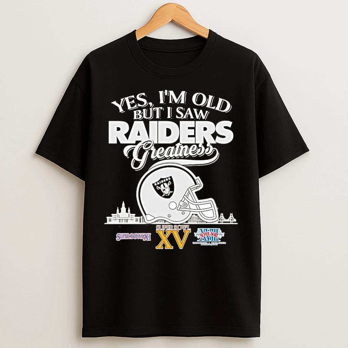Classic Yes Im Old But I Saw Las Vegas Raiders Helmet Greatness T Shirts