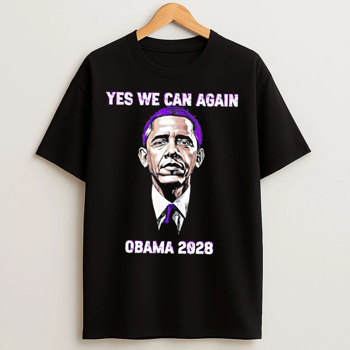 Classic Yes We Can President Obama 2028 Political Sayings T Shirts