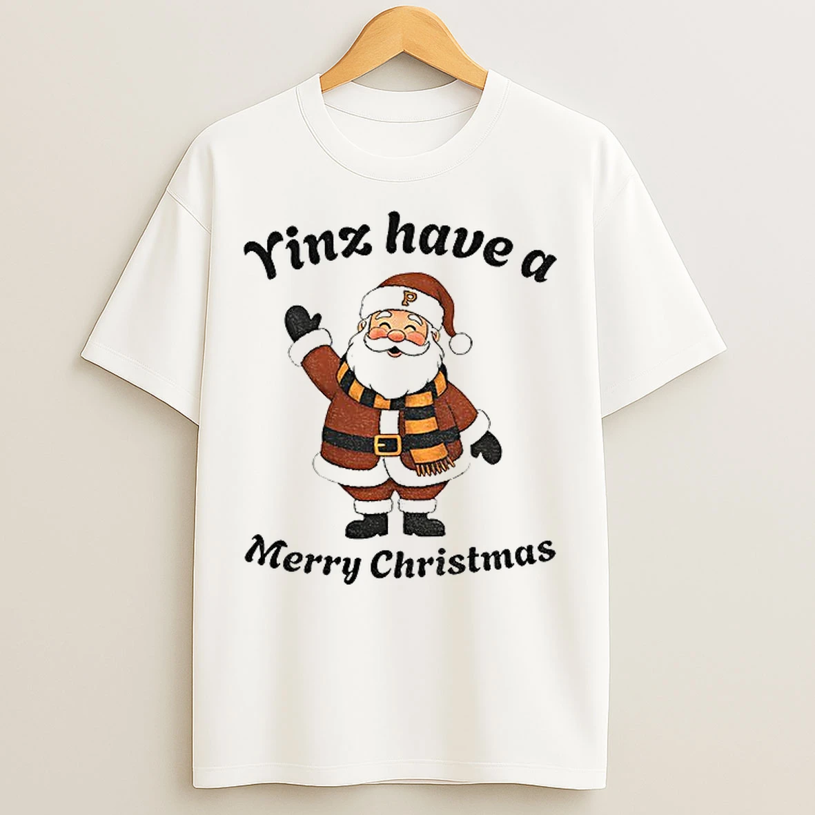 Classic Yinz Have A Merry Christmas Santa Pittsburgh Holiday T Shirts