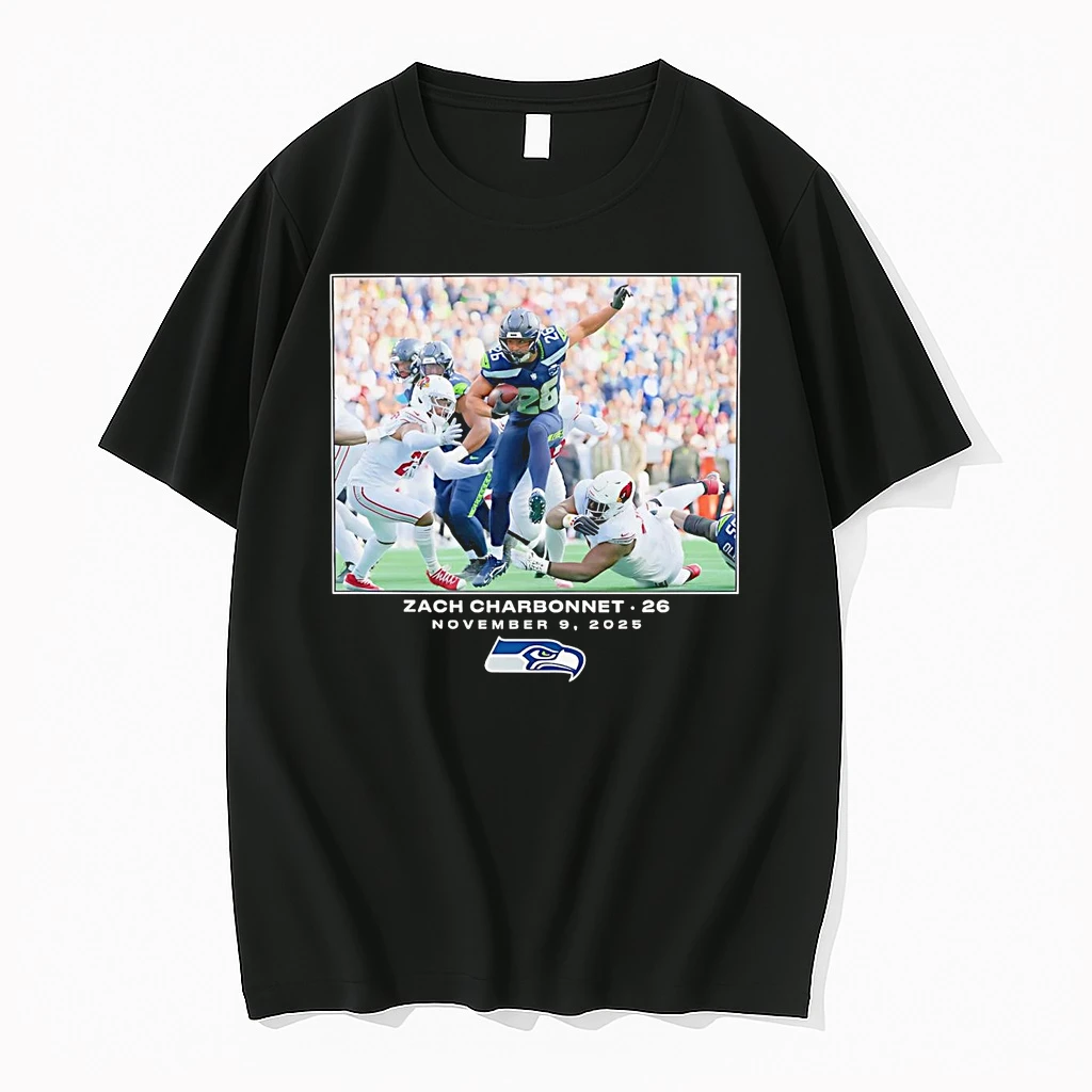 Classic Zach Charbonnet Nfl Flash Features Week 10 Seattle Seahawks T Shirts