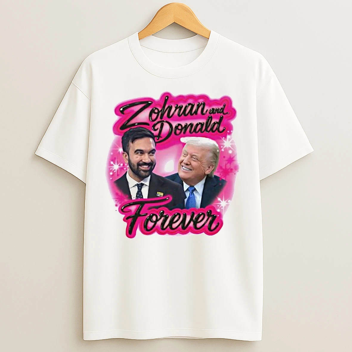 Classic Zohran And Donald Forever Airbrush Ornaments T Shirts