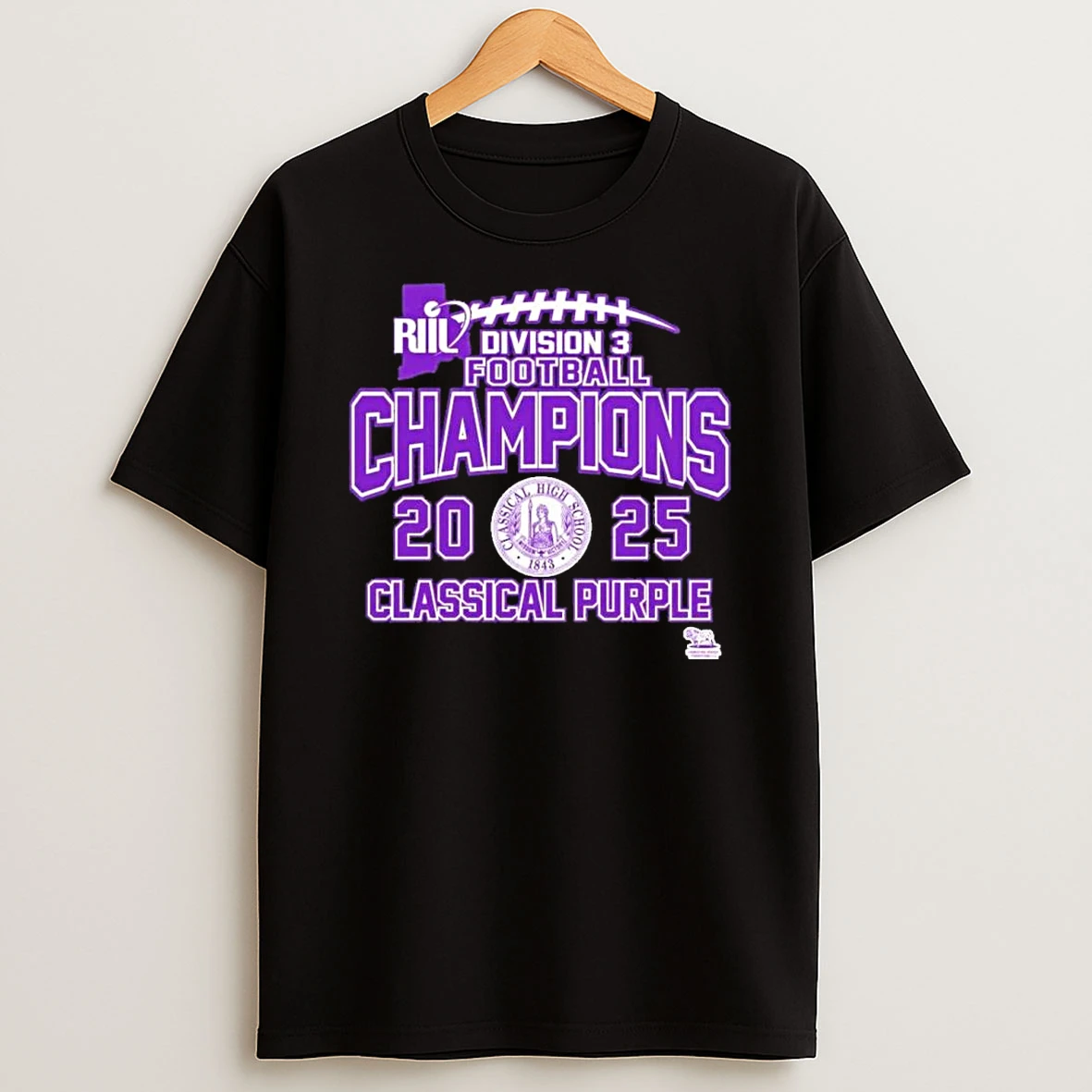 Classical Purple 2025 Riil Division 3 Football Champions Shirts