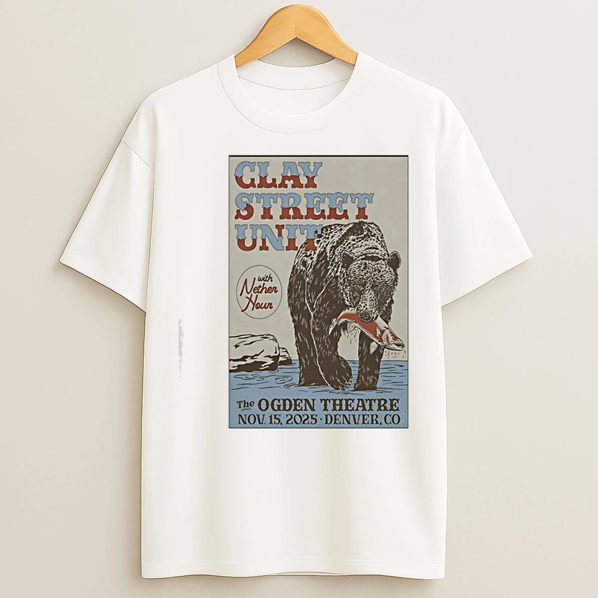 Clay Street Unit Nov 15 2025 The Ogden Theatre In Denver Co T Shirts