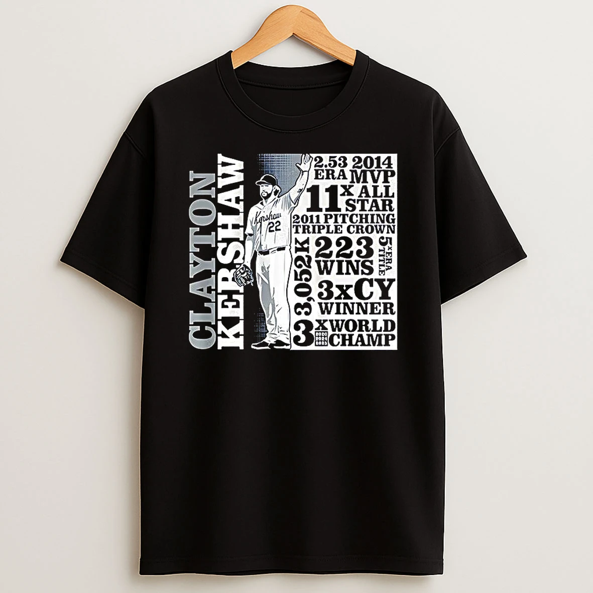 Clayton Kershaw Los Angeles Dodgers Baseball Goat List Shirts