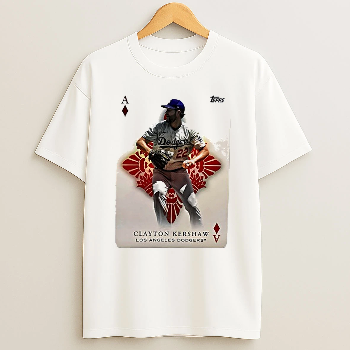 Clayton Kershaw Los Angeles Dodgers Playcard Shirts