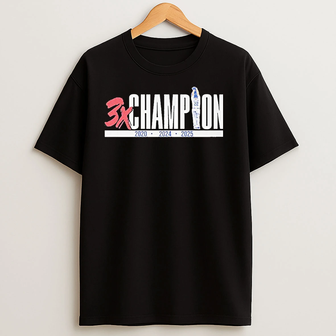 Clayton Kershaw Three Time Champion 2025 T Shirts