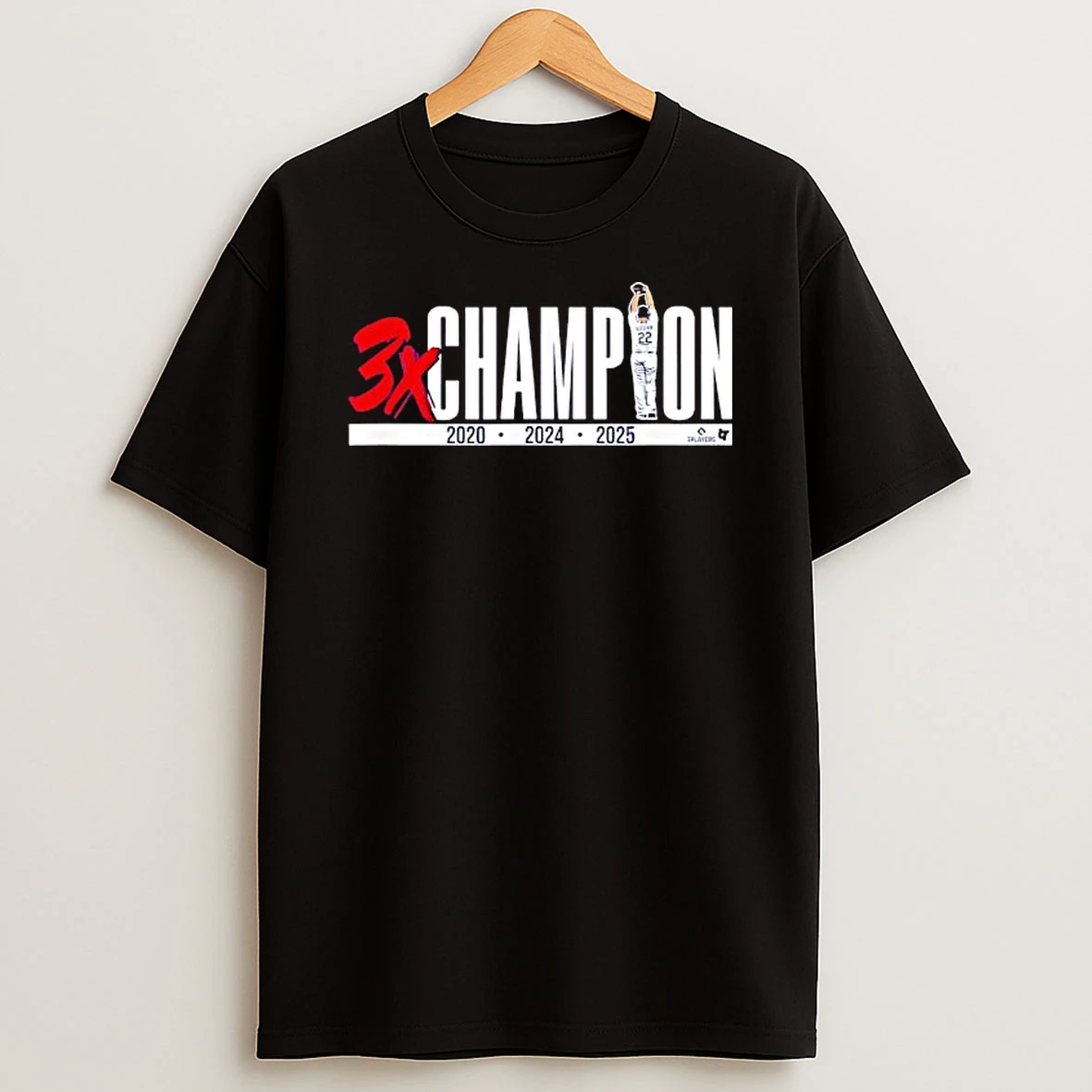 Clayton Kershaw Three Time Champion Los Angeles Baseball Shirts