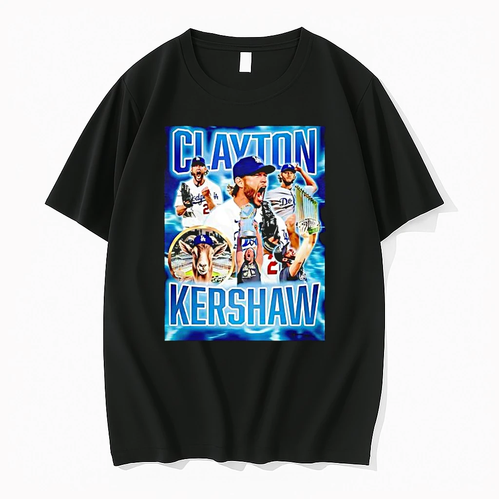 Clayton The Goat Kershaw La Player Graphic Shirts