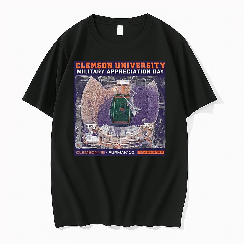 Clemson Vs Furman 2025 Military Appreciation Day Final Score Shirts
