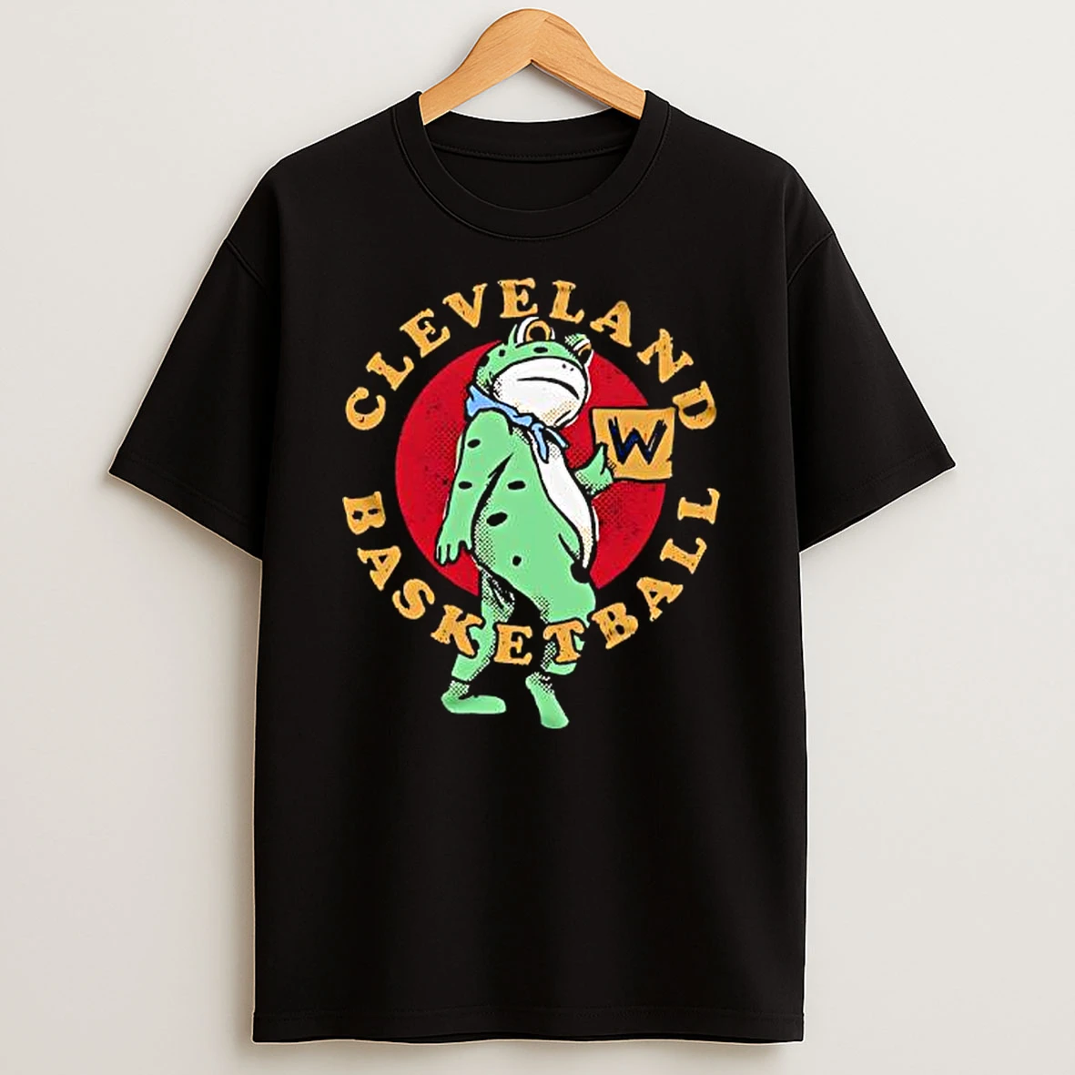 Cleveland Basketball Green Frog In Disguise Retro Shirts