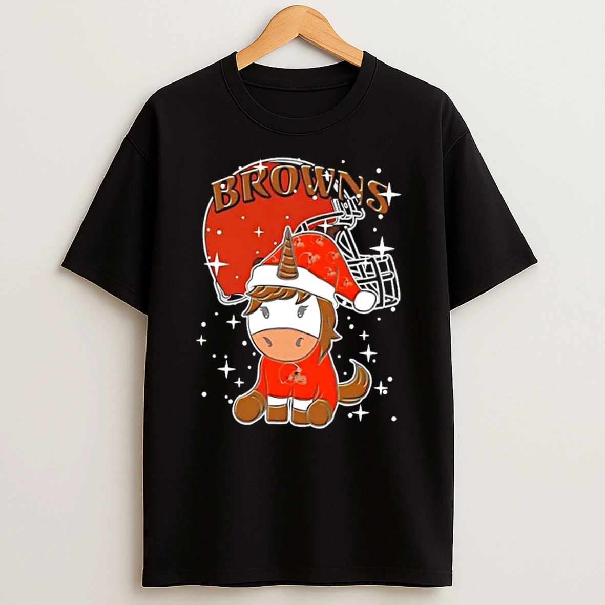 Cleveland Browns Football X Unicorn Merry Christmas Shirts