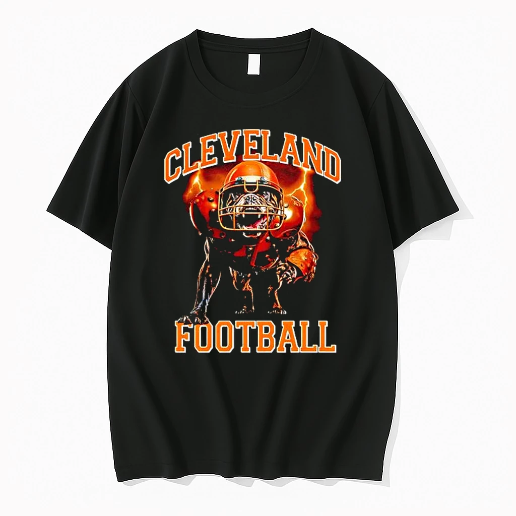 Cleveland Browns Football Pit Bull Dog Graphic Shirts