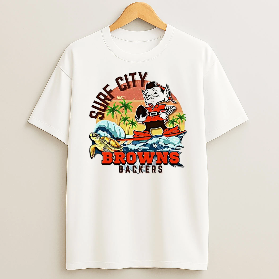 Cleveland Browns Football Surf City Browns Backers Shirts