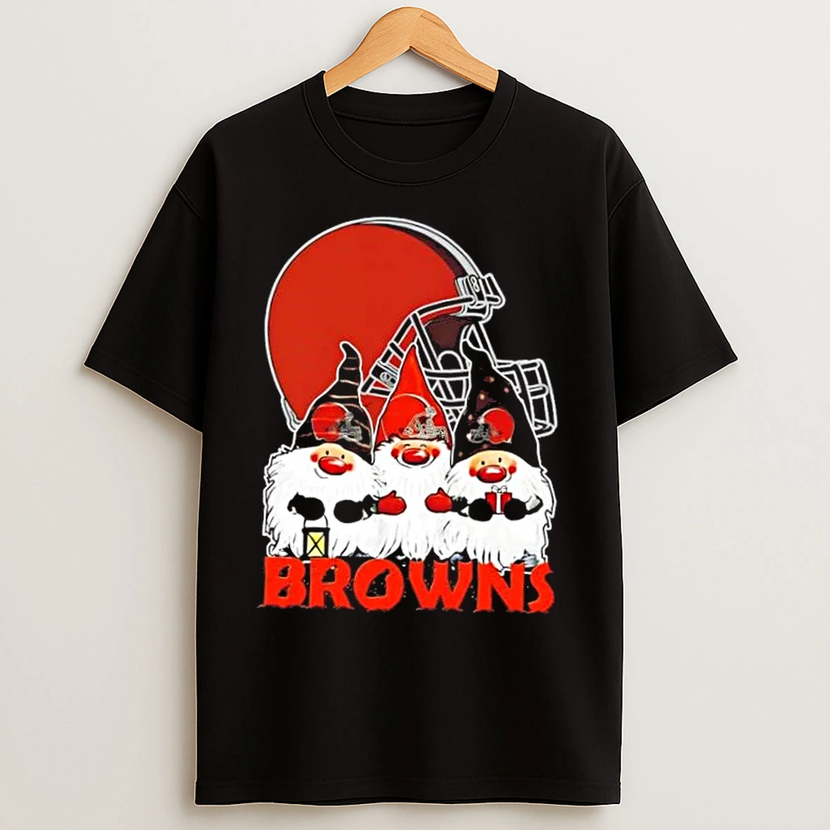 Cleveland Browns X Gnomes Xmas Christmas T Shirts