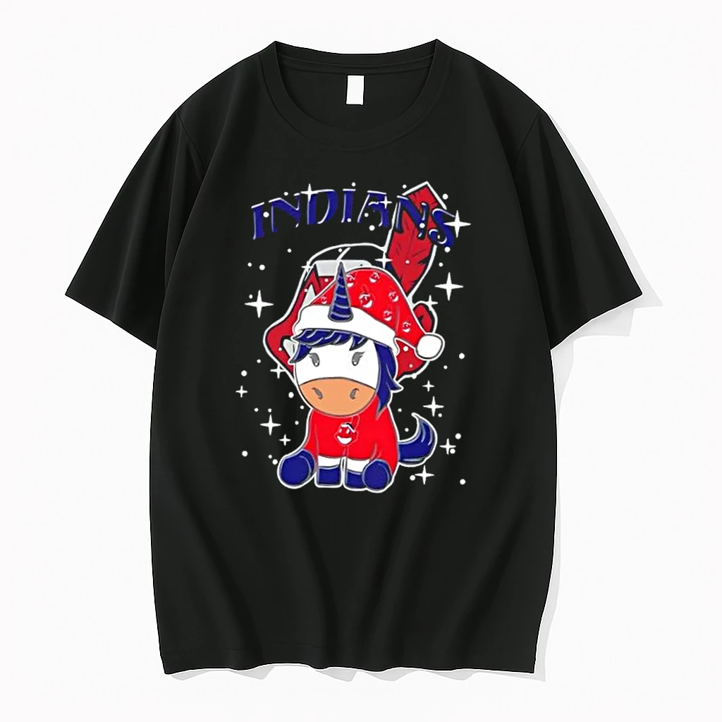 Cleveland Indians Baseball X Unicorn Merry Christmas Shirts