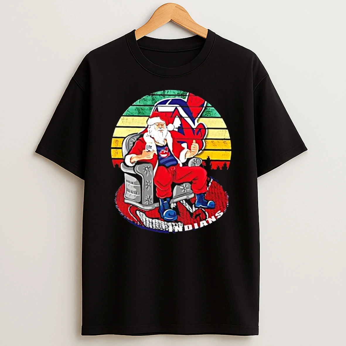 Cleveland Indians X Santa Claus Christmas Vintage Shirts