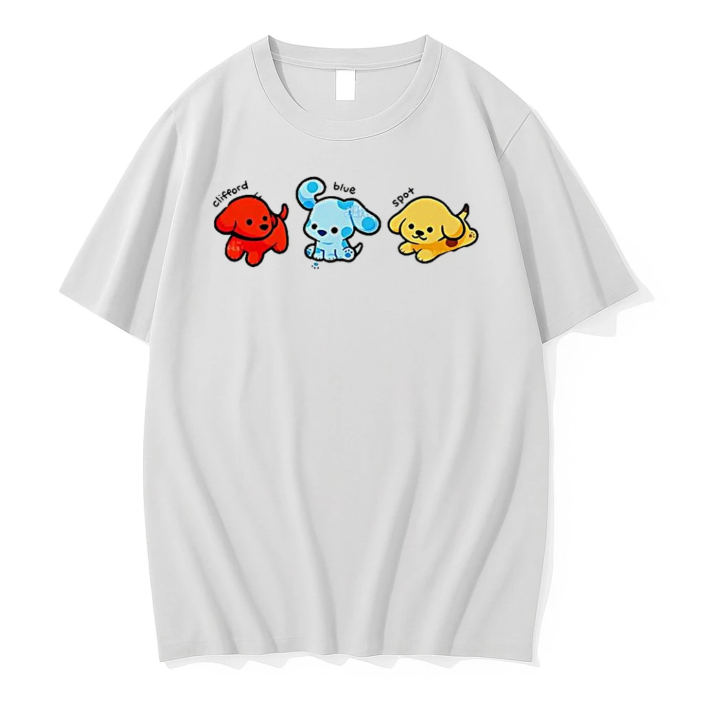Clifford Blue Spot Cartoon Dogs Shirts