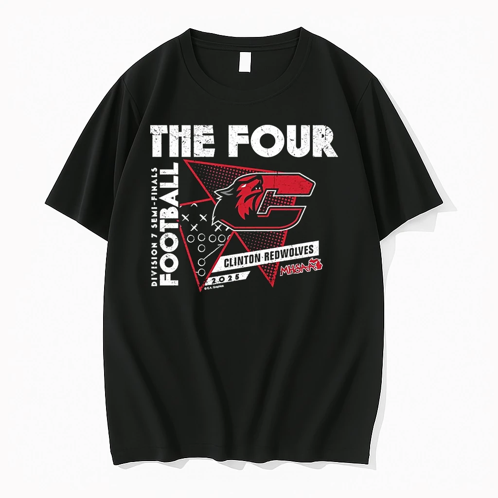 Clinton Redwolves 2025 D7 Semifinals The Four Shirts