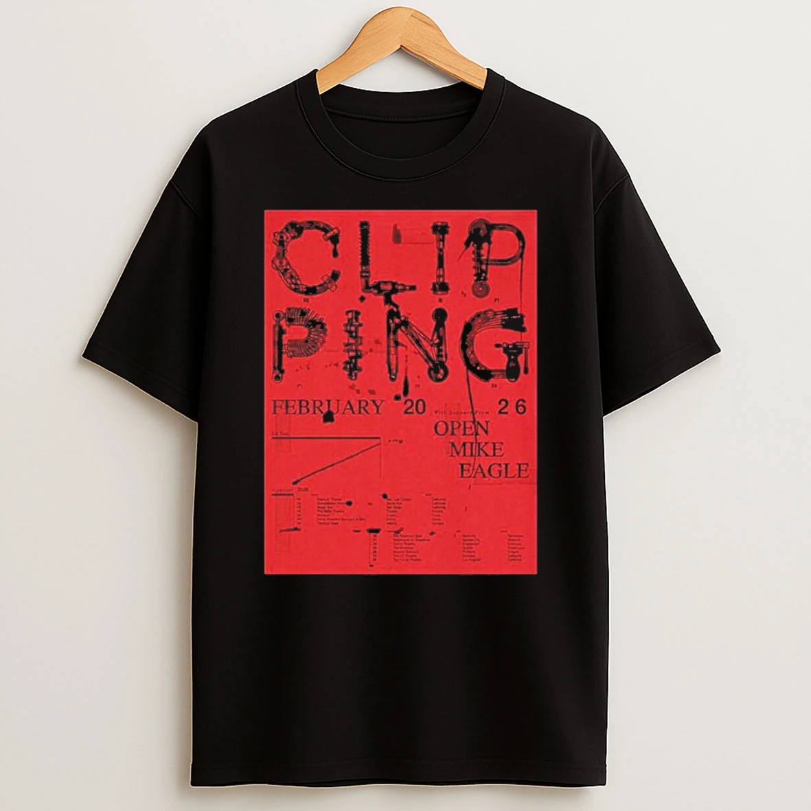 Clipping Open Mike Eagle February 2026 Tour Usa Shirts