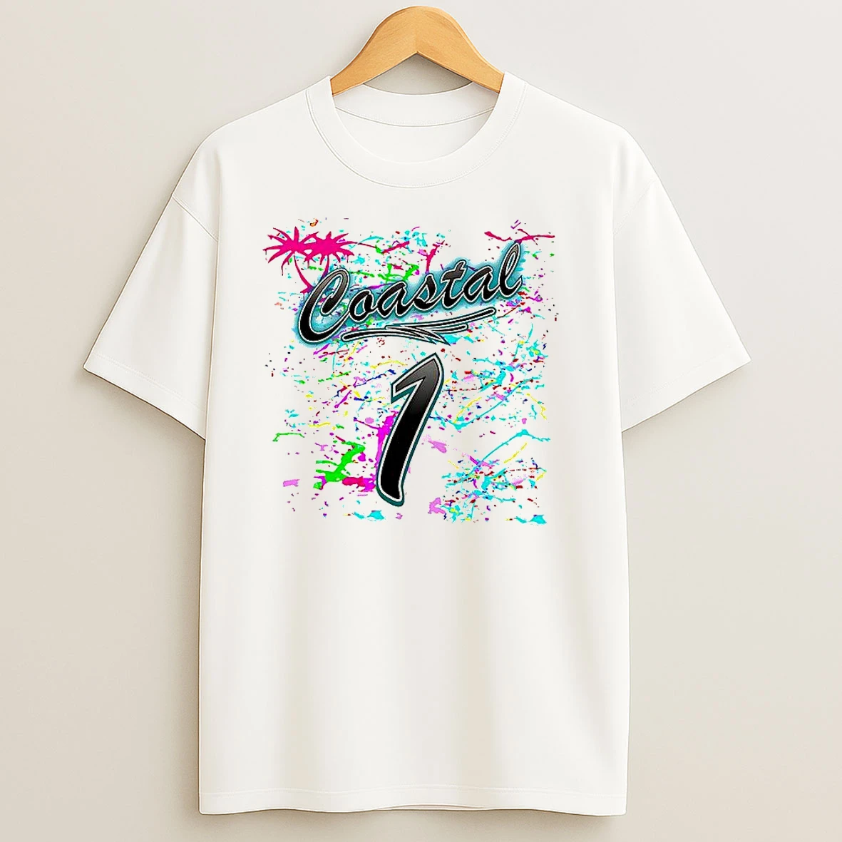 Coastal Carolina Chanticleers Number 1 Glow Game T Shirts