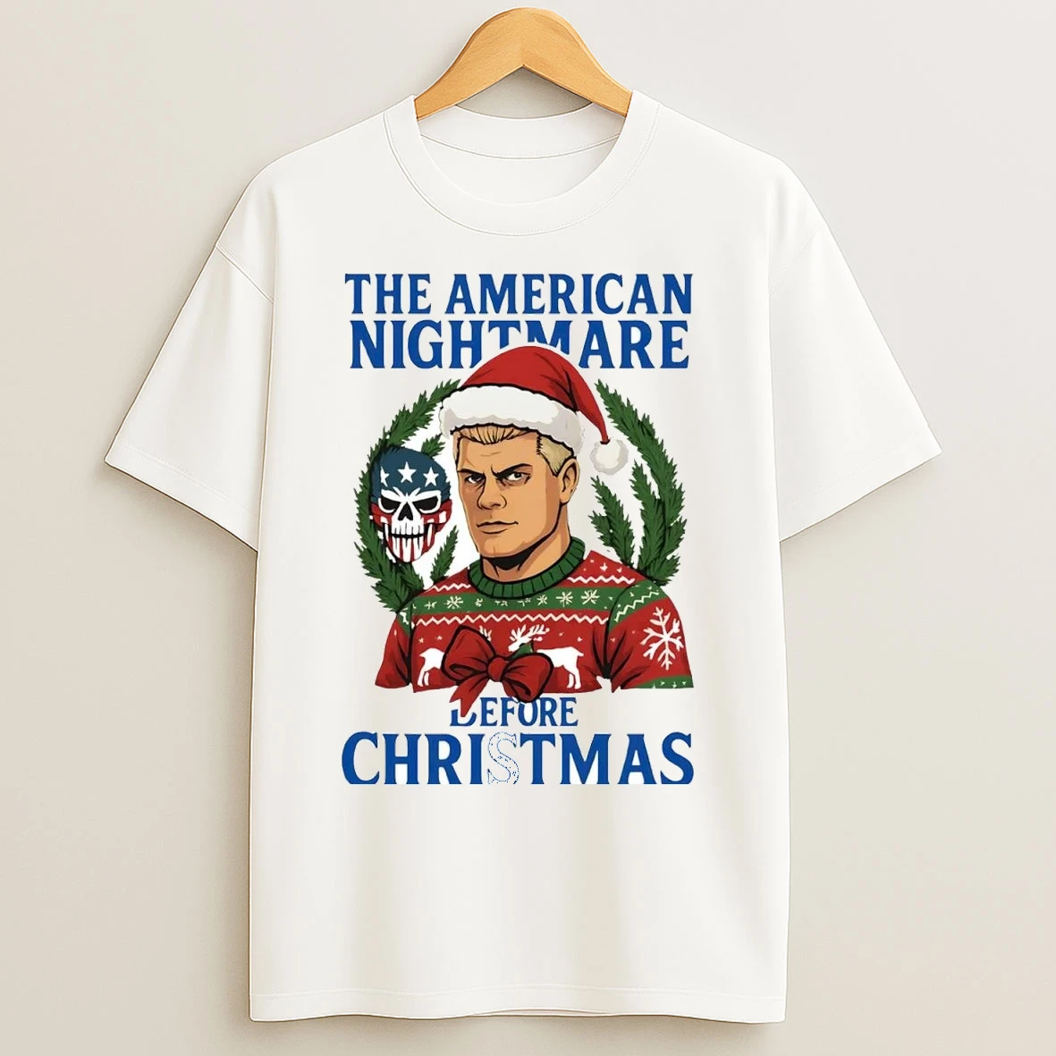 Cody Rhodes The American Nightmare Before Christmas T Shirts