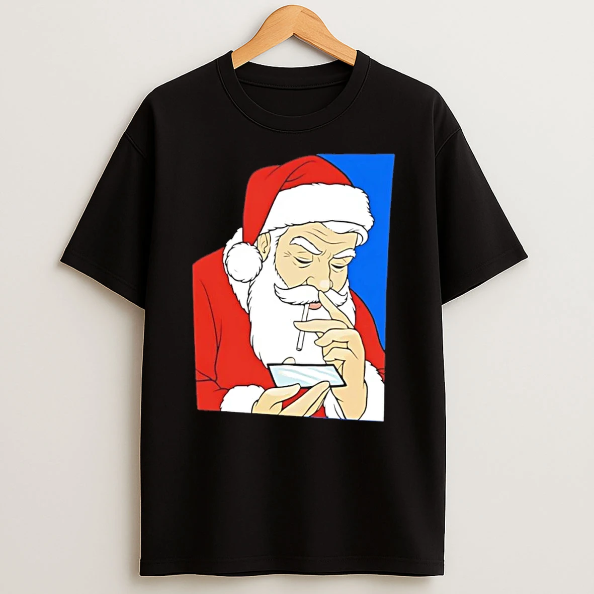 Coke Santa Smoking Christmas Shirts