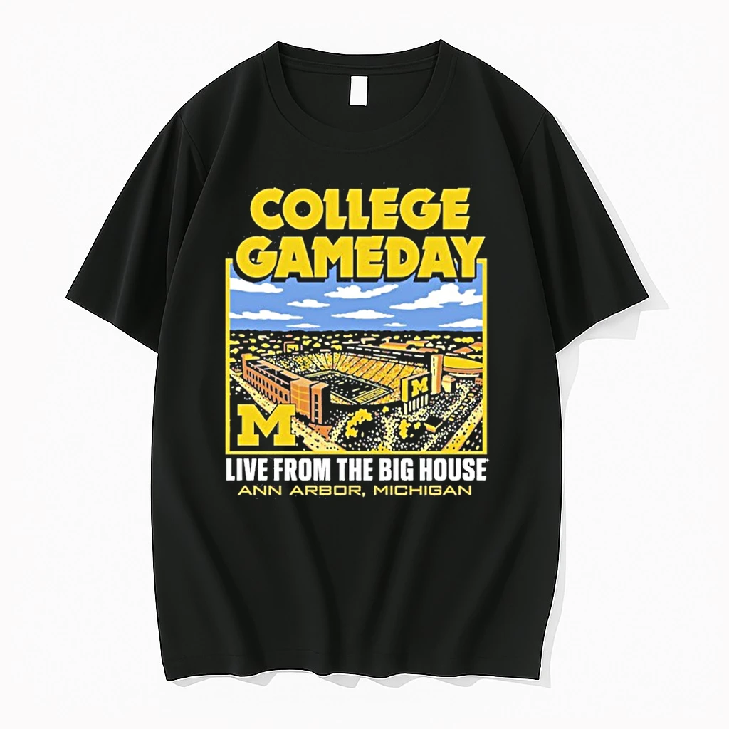 College Gameday 2025 Michigan Football Live From The Big House Shirts