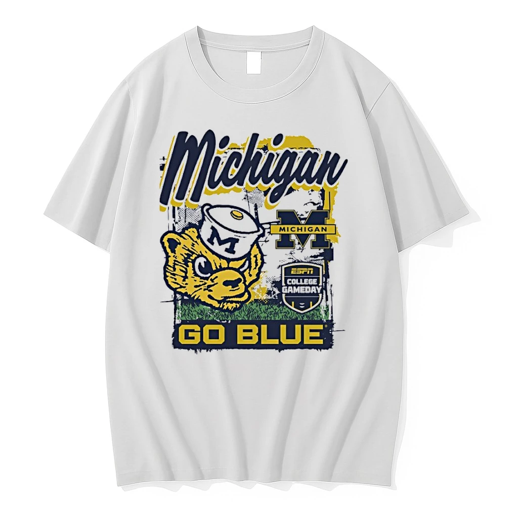 College Gameday 2025 Michigan Football Mascot Go Blue Shirts
