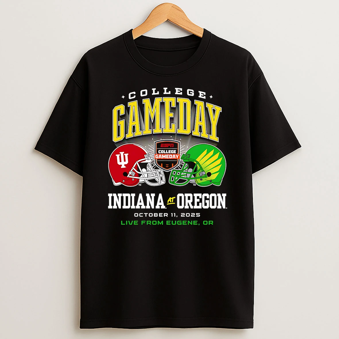 College Gameday Indiana Vs Oregon Helmet Shirts