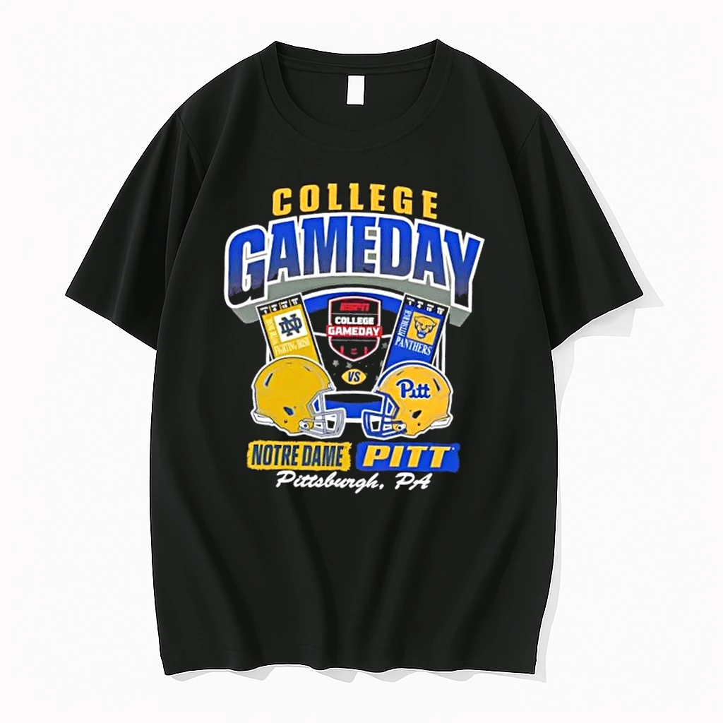 College Gameday Notre Dame Vs Pitt Ticket Shirts