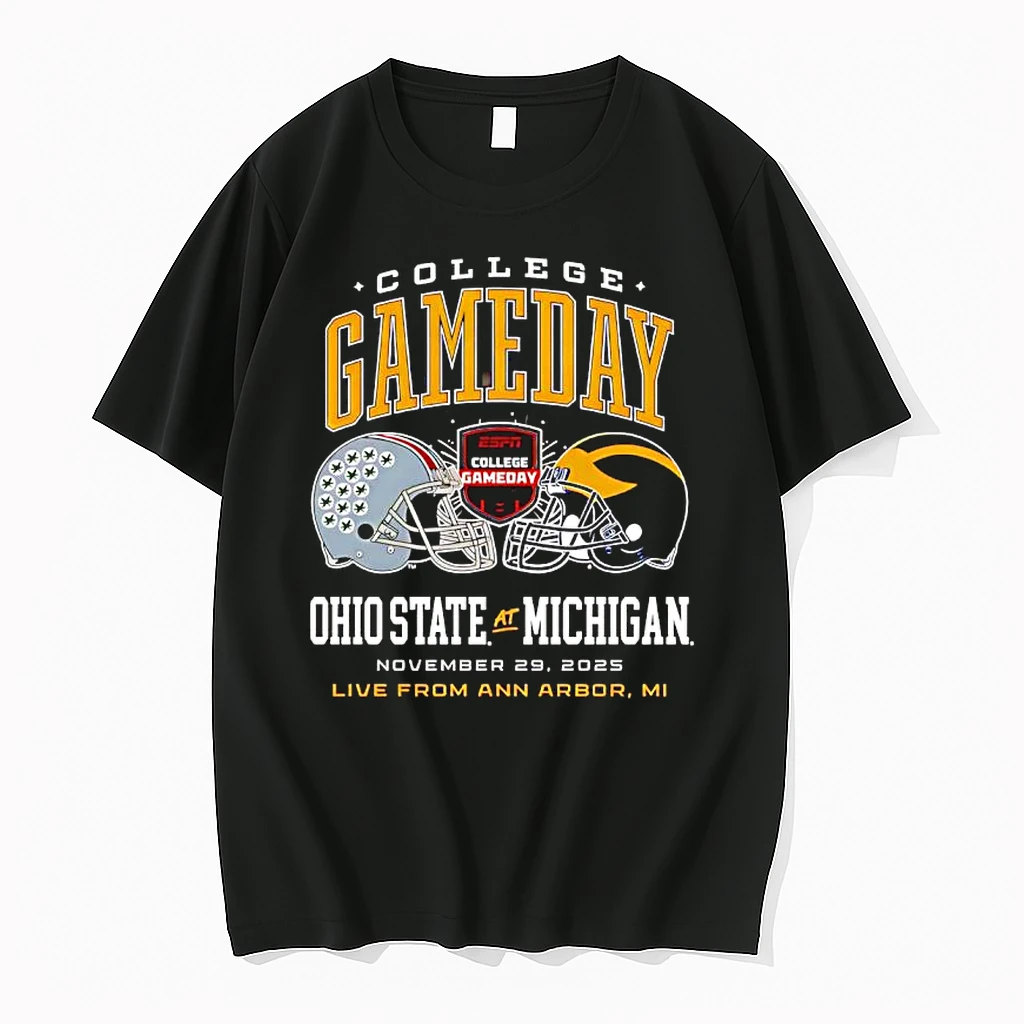 College Gameday Ohio State Vs Michigan Live Ann Arbor Mi Helmet Shirts