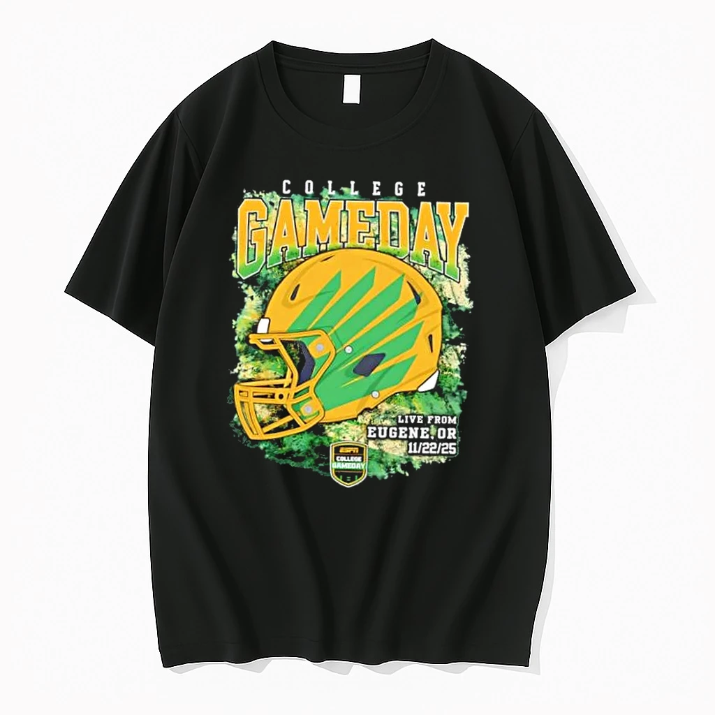 College Gameday Oregon Ducks Helmet Live From Eugene Or 11 22 25 Shirts