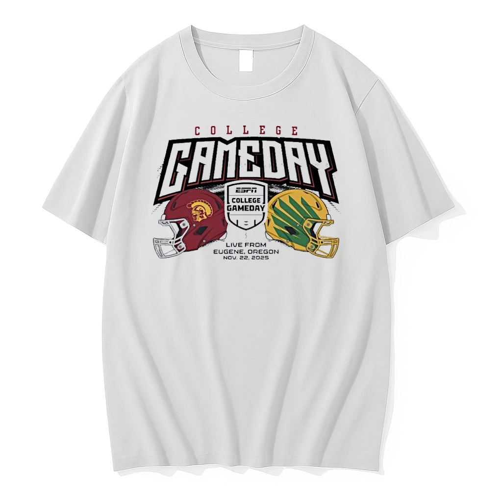 College Gameday Oregon Ducks Vs Usc Trojans Live From Autzen Stadium Nov 22 2025 Shirts